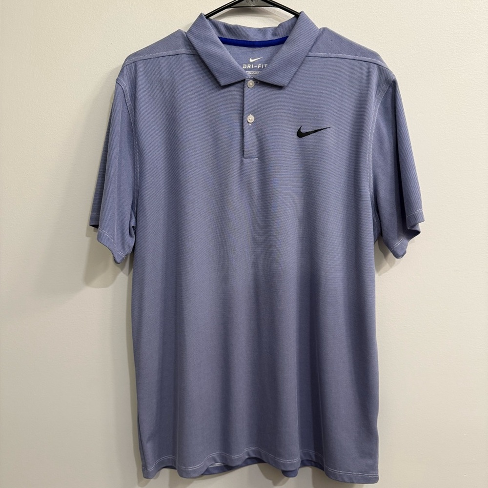 Nike - Dri-Fit Golf Polo - Blue - Large
